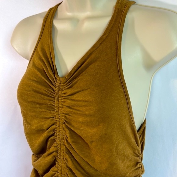 Sundry - Woman’s Dijon Ruched Racer Back Tank - Medium - Picture 5 of 9